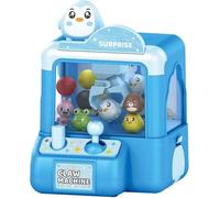 Vending Machine Toy, Sensory Vending Machine, ClawMachine, Mini Animals VendingMachine Electronic Arcade Game for Girls Boys Ages 3-8, Cute Animal Theme Plush Home Small Game (Blue)