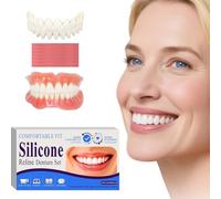 Veneers Teeth for Women, DIY Denture Kit, Do It Yourself False Teeth, Upper and Lower Matching Set, Fix Your Smile at Within Minutes, 1PCS