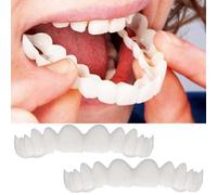 Veneers Teeth for Women,Tooth Replacement Kit, Cosmetic Confident Smile 2 Pairs