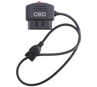 VENEKA 1 PCS 24Hours 5V 3A USB Car Charge Cable OBD Hardwire Kit Black Mini USB OBD Car Charger with Switch 0.5Meter Wire for Dash Cam Camcorder Vehicle DVR