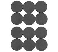 VENEKA 12Pcs Plastic Blanking End Cap Pipe Tube Insert Plug Cover 40mm Black