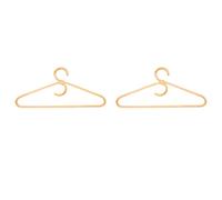 VENEKA 2 x Rattan Coat Hangers, Garment Organizer, Clothes Hanger for Adults in the Rack