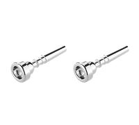 VENEKA 2 x Trumpet Mouthpiece for 7C Size Silver Plated