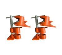 VENEKA 2Pcs 1/2 Inch Pipe Clamps Metal 1/2Inch Black Tube Clamp Set Woodworking Tools Adjustable Wood Clamp for Carpenter