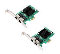 VENEKA 2X Gigabit Ethernet Pci-E Network Controller Card 10/100/1000Mbps,Rj45 X2 Dual 2 Port Pcie Server Network Interface Card