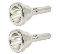VENEKA 2x New 12C Small Shaft Trombone Mouthpiece Silver