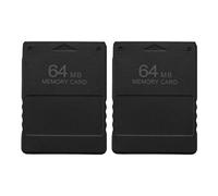 VENEKA 2X New 64MB Memory Save Card for 2 PS2 Console Game