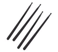VENEKA 2X Pair of 5A Drumsticks Nylon Stick for Drum Set Professional Black
