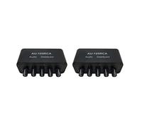VENEKA 2X Stereo Audio Mixer 1 Input 5 Output Multi-Channel Audio Source Distributor Interface for Power Amplifiers