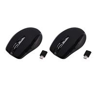 VENEKA 2X Type-C 2.4Ghz Wireless Mouse Available with USB C Receiver for Pro and Chromebook Black