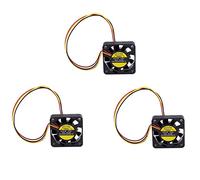 VENEKA 3Pcs 40mm x 40mm x 10mm 3Pin 12V DC Brushless PC Computer Cooling Fan