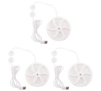 VENEKA 3PCS Mini Washing Machine USB Two-Way Rotating Turbine Portable Washing Machine for Sock Underwear for Travel