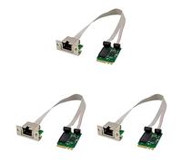 VENEKA 3X M.2 A+E 2.5G Ethernet Adapter 2.5G/1G/100M Multi-Gigabit M.2 Network Card 8125B COM
