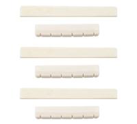 VENEKA 3X White Guitar Parts 6 String Classical Guitar Bone Bridge Saddle and Nut Set