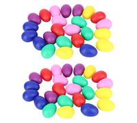 VENEKA 48 Pieces Egg Shaker Set Easter Eggs Maracas Eggs Musical Eggs Plastic Eggs for Easter Party Favours Party, 6 Colors