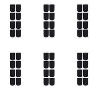 VENEKA 48Pcs Clarinet/Soprano Saxophone Sax Mouthpiece Patches Pads Cushions Black-0.8mm