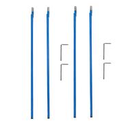 VENEKA 4Pcs Two Way Rod Type Guitar Truss Rod Steel 9 x 440mm Blue