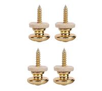 VENEKA 4PCS Wool Copper Guitar Strap Lock Locking Pegs Pins Mushroom Shape End Button for Acoustic Electric Bass Guitar