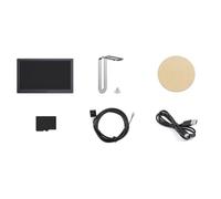 VENEKA 7 Inch IPS Display USB Chassis Secondary Screen RGB Atmosphere Screen 800X480 with Sound Pickup Function Black