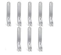 VENEKA 8 Pieces Mini Pry Bar Stainless Steel Flat Bar Multifunction Small Pry Bar EDC Mini Crowbar Survival Opener Tool Set