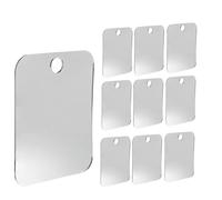 VENEKA Acrylic Anti Fog Mirror Shower Shaving Fogless Mirror Washroom Travel Accessories for Women Makeup Man Shaving 10Pc