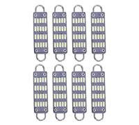 VENEKA Bulb 44mm Bright White Festoon LED Bulb,20 SMD Rigid Loop 1.73 Inch Interior Dome Map LED Lights 561 567 564,Pack of 8
