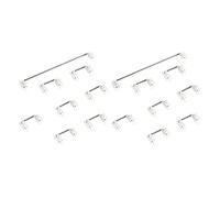 VENEKA Cherry MX Switch 2 x Mechanical Keyboard Cherry Stabilizer Mounted on Pcb Transparent Transparent, 750042705