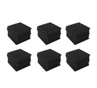 VENEKA Wedge Acoustic Foam with Adhesive Tape 48 Pcs Soundproof Panels,Silencing Sponge