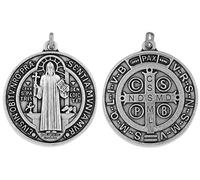 Venerare Deluxe 2" Saint Benedict Medal, metal, enamel