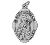 Venerare Traditional Catholic Saint Medal (Saint Maria Goretti), 1 Inches, Metal, No Gemstone