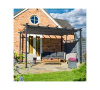 Rowlinson Venetian Gazebo 4 x 3m - Grey, Grey