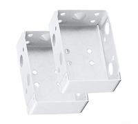 Venetian Blind Brackets Top Fix Fitting 2PCS White - Heavy Duty Support for 50mm Wood & Faux Wood Horizontal Blinds Headrail 55x40mm Window Treatment Parts