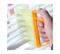 Venetian Blind Cleaner Duster Brush Tool, 7 Finger Window Dust Remover, Hand-Held Reusable Washable Mini Plastic Brush for Home, Office, Car, Most Types of Blinds, Shutter, Air Conditioner Vent, 1 Pc