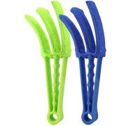 Venetian Blind Cleaner Set of 2 Window Blind Duster Brush Cleaner Tool Removable Washable with 6 Microfibre Sleeves for Venetian Blinds Air Conditioner Car AC Vent & More