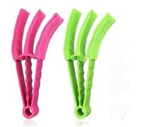 Venetian Blind Cleaner Set of 2, Window Blind Duster Brush Cleaner Tool Removable Washable with 6 Microfibre Sleeves for Venetian Blinds Air Conditioner Car AC Vent & More 1