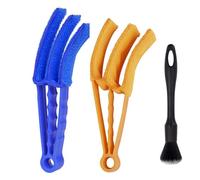 Venetian Blind Cleaner Tool, 2 Window Blinds Cleaner Duster, And 1 Dust Cleaning Brush, Venetian Blind Cleaner with Removable Washable Microfibre Sleeves for Air Conditioner Car Ac Vent and More