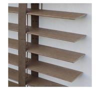 Venetian Blinds, 120W x 190H cm|47.24" Wide x 74.8" Long, Slat Width 50mm, Thickness 3mm, Selected Solid Wood, Wide Cloth Tape, Pull Cord, Suitable for Home & Office