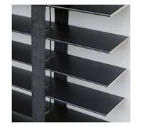 Venetian Blinds, 90W x 110H cm|35.43" Wide x 43.31" Long, Slat Width 50mm, Thickness 3mm, Selected Solid Wood, Wide Cloth Tape, Pull Cord, Suitable for Home & Office