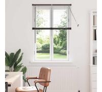 Venetian Blinds Black 130x95 cm Aluminium Inside Mount UV Privacy Control Energy