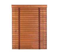 Venetian Blinds Blackout Blind, Solid Wood Blinds, Horizontal Venetian Blinds for Windows, Room Darkening Blinds, Thermal Insulated Window Shades for Home/office/bedroom, Brown,80x80cm/31.5 x 31.5in