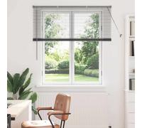 vidaXL Venetian Blinds Manual Dark Grey 130 x 135 cm Aluminium