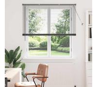 Venetian Blinds Dark Grey 175x130 cm Aluminium Inside-Mount UV Privacy Control.
