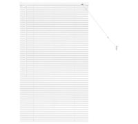 vidaXL Venetian Blinds Height Adjustable Black 130 x 70 cm Aluminium