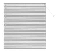 vidaXL Venetian Blinds Height Adjustable Silver 175 x 160 cm Aluminium