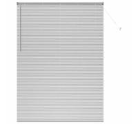 vidaXL Venetian Blinds Height Adjustable Silver 220 x 160 cm Aluminium