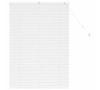 vidaXL Venetian Blinds Height Adjustable Black 130 x 90 cm Aluminium