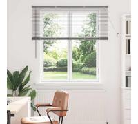 vidaXL Venetian Blinds Height Adjustable Silver 130 x 135 cm Aluminium