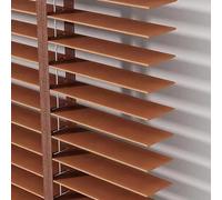 Venetian Blinds Wooden 40cm 60cm 80cm 90cm 100cm 110cm 125cm 140cm,Blackout Window Shutter Blinds,50mm Wide Slats,Real Wood Blinds for Home Office,Customizable,WxH-50x180cm/20x71in