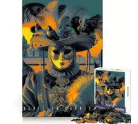 Venetian Carnival Jigsaw Puzzle 1000 Piece for Adults Intellectual Fun Relaxing Pastime Sharp Cut (38x52cm)