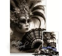 Venetian Charm Jigsaw Puzzles for Teenagers 1000 Piece Thought Training Quiet Recreation Uniform Cut Unique Xmas Gift (50x75cm)
